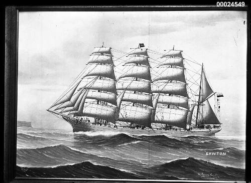 Barque LYNTON at sea