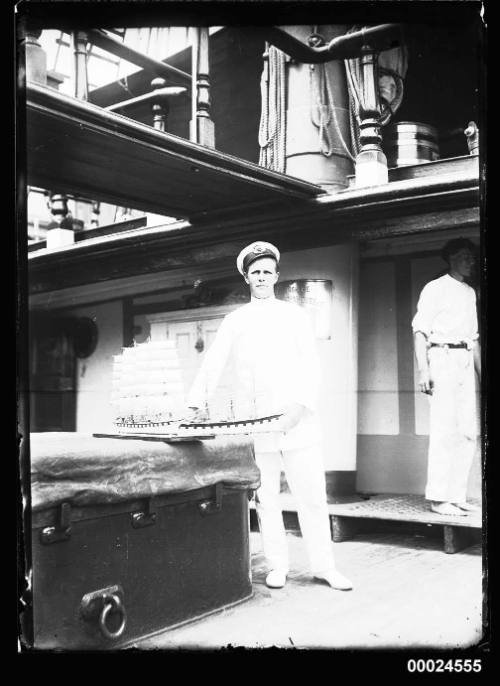 Portrait of a merchant seaman on board ELGINSHIRE