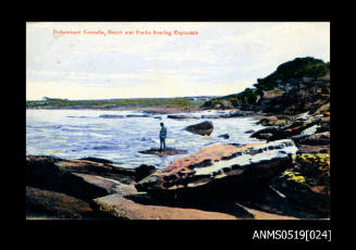 Picturesque Cronulla beach and rocks fronting esplanade