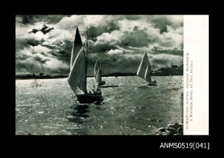 Homeward bound, Sydney Harbour; a moonlight scene off Fort Denison