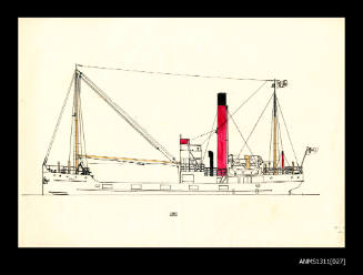 Sketch of coastal steamer UKI