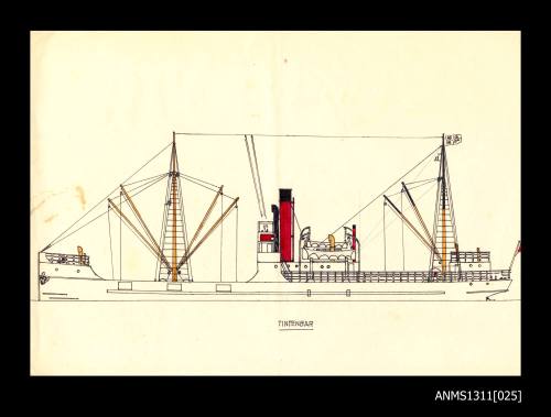 Sketch of coastal steamer TINTENBAR