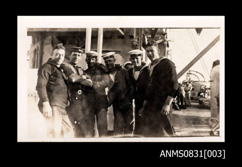 Group of sailors on the deck of a vessel