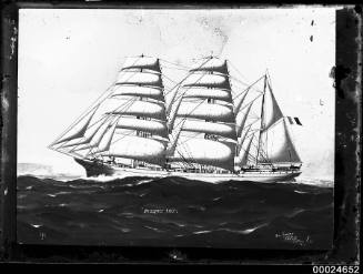 Three-masted barque PIERRE LOTI under full sail