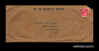 Envelope addressed to John Berchmans Kiley