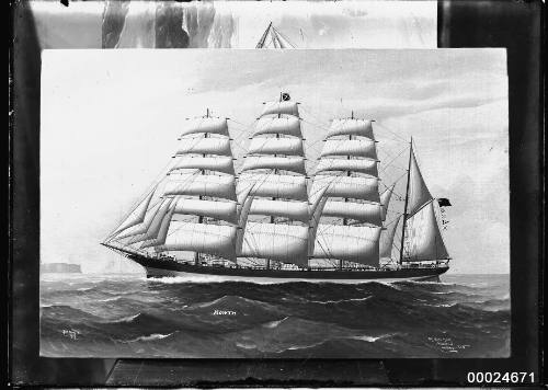 HOWTH four masted barque at sea