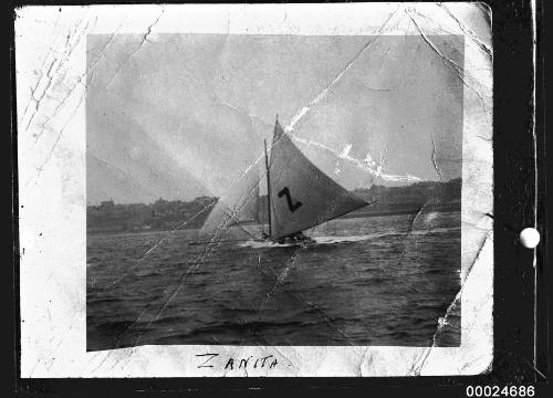 18-foot skiff ZANITA in harbour