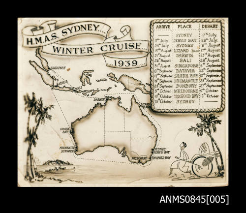 HMAS SYDNEY II winter cruise 1939