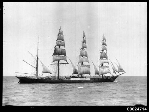 Four-masted barque MOSHULU under sail