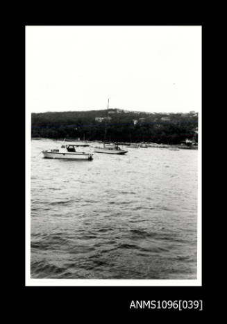 Cutter WANDERER anchored in North Harbour 1968