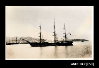 The THOMAS STEPHENS at anchor in harbour