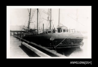 The LUMBERMAN'S LASSIE tied up at dock