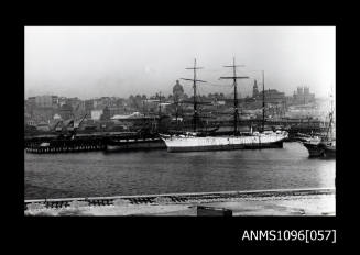 Unidentified white ship and the WINDSOR in Pyrmont Bay