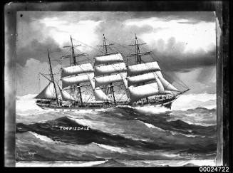 TORRISDALE under reduced sail at sea