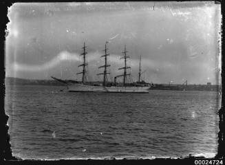 TAISEI MARU, Japanese Navy training ship at anchor in Sydney harbour.