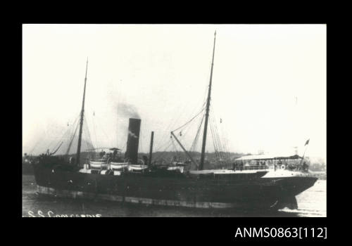 Two photographs depicting SS COOLGARDIE