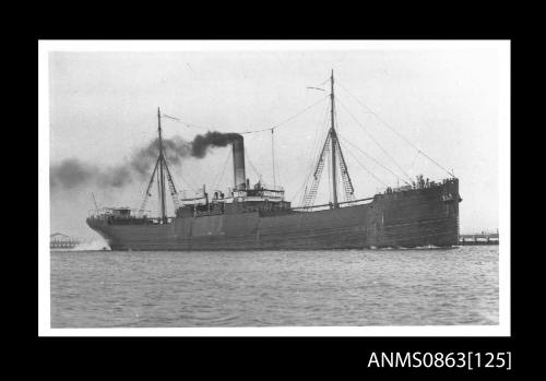 Two photographs depicting SS KOORINGA No. 1