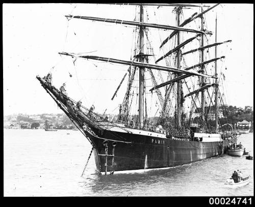 Four-masted barque PAMIR in Sydney Harbour