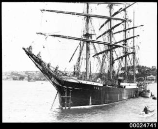 Four-masted barque PAMIR in Sydney Harbour