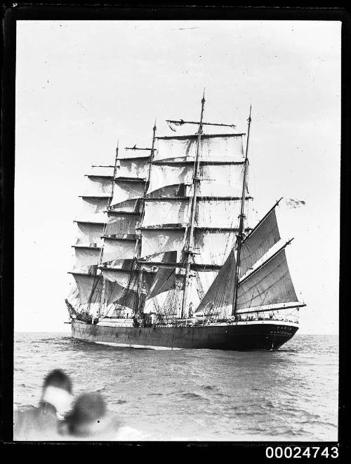 Four masted barque PAMIR at sea