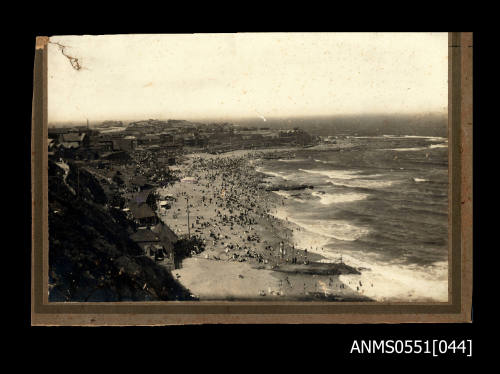 View along Newcastle beach looking northward