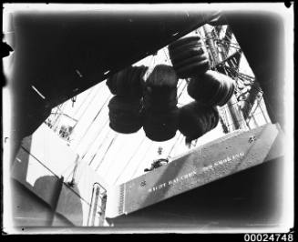 MAGDELENE VINNEN, sailing ship, loading wool at Darling Harbour