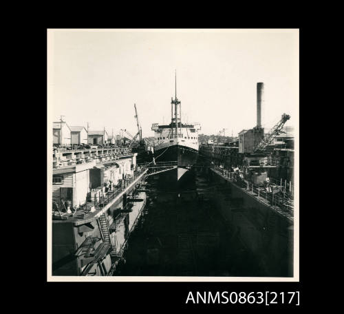 KANIMBLA in dry dock