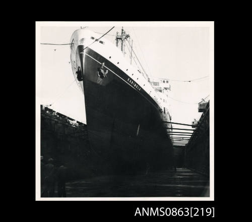 KANIMBLA in dry dock