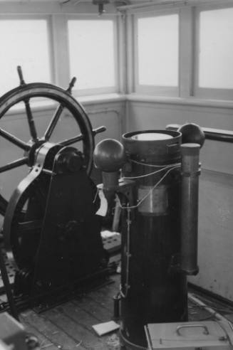 Wheel house of HMAS WYATT EARP