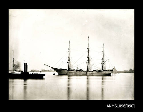 The three masted barque WINEFRED at mooring