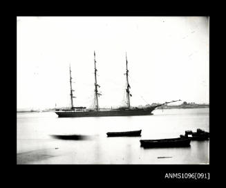 The three masted vessel WIMMERA at mooring