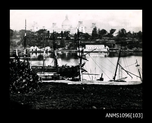 Woolloomooloo Bay with Garden Palace in background