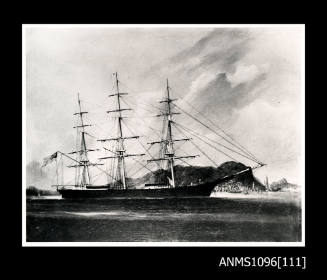 Painting of the TAITSING at anchor