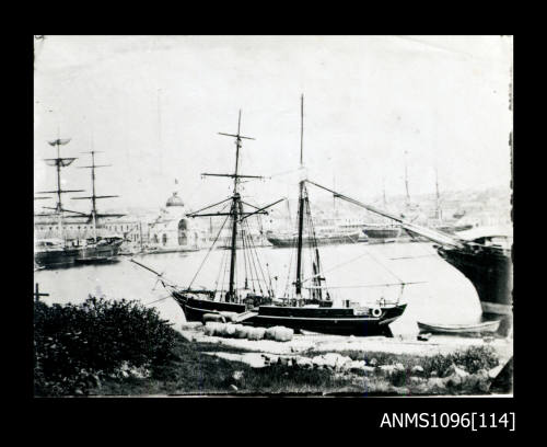 Two masted vessel at Circular Quay 1868