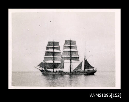 Unidentified three masted barque at sea