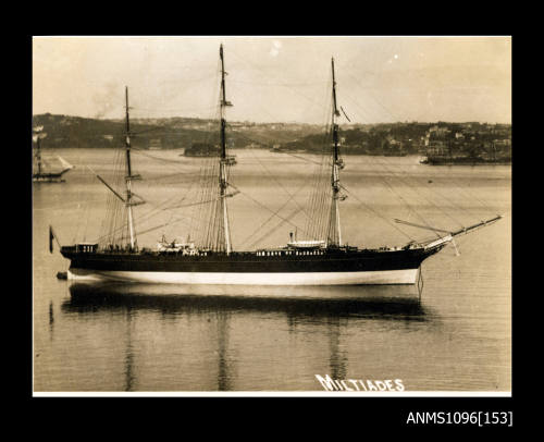 The MILTIADES at anchor in harbour