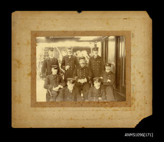 Ship officers mounted photograph