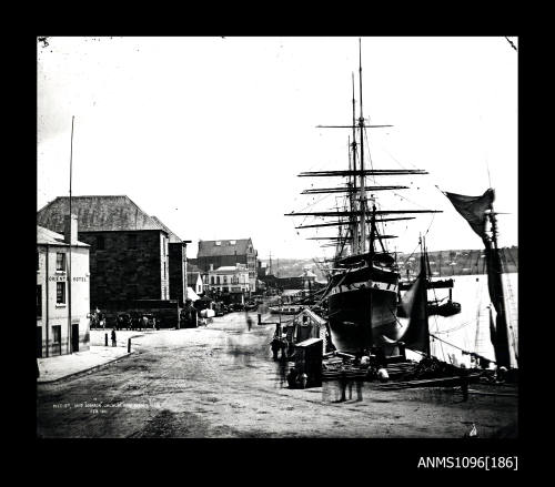 SOBRAON at Queen's Wharf, Circular Quay, February 1871