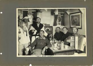 Across the Antarctic Circle Party, February 1948 - Well Done Chaps!