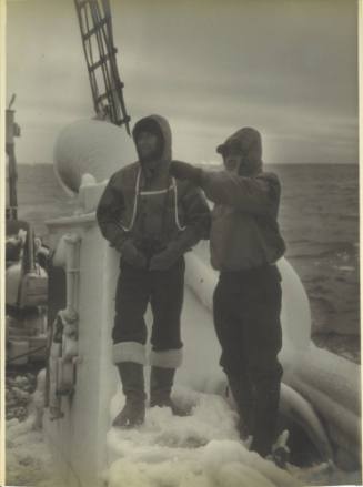 Thar She Blows - William Frank Cook and engineer Irwin aboard HMAS WYATT EARP in the Antarctic