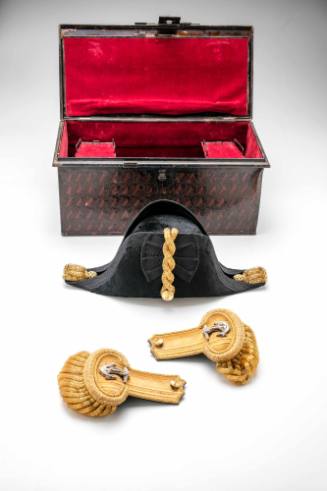 Epaulettes, cocked hat and chest belonging to Captain Frederick Cook, RAN