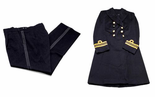 Coat frock and pants belonging to Captain William Cook, RAN