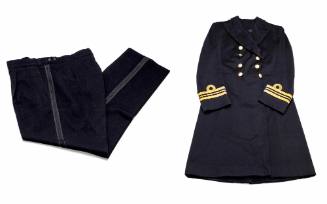 Coat frock and pants belonging to Captain William Cook, RAN