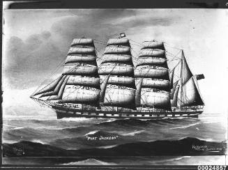 Painting, PORT JACKSON training ship by R.A. Borstel