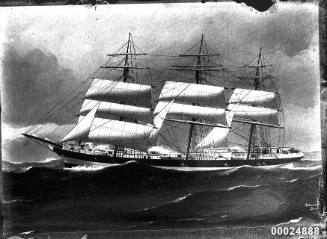 Ship CAMBUSKENNETH three mast barque at sea