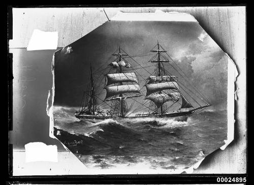 Barque HYON in a storm