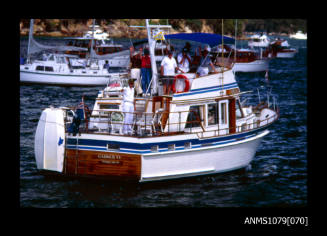 Image depicting Halvorsen vessel CADMUS VI at the Halvorsen Boatshed at Bobbin Head