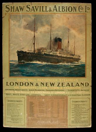 Shaw Savill & Albion Co. Ltd - Royal Mail passenger steamers London and New Zealand
