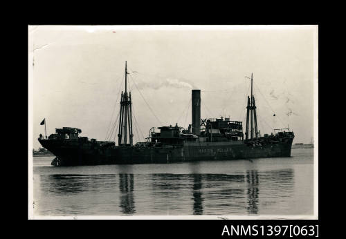 SS MARION MOLLER leaving Antwerp 18th July 1937 for Gijon, Asturias, Spain