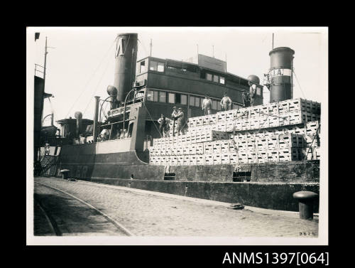 Photograph depicting the MARION MOLLER at port